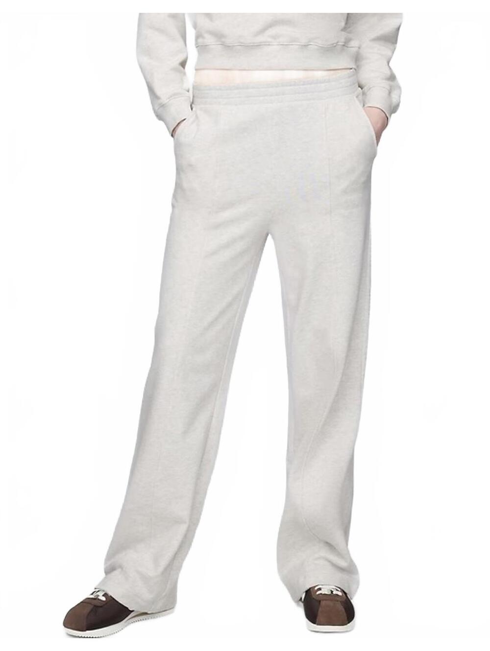 Gap Tall Heavyweight French Terry Seamed Straight Sweatpants XL Tall Grey